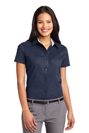 GearUpTLS. L508 PORT AUTHORITY® LADIES SHORT SLEEVE EASY CARE SHIRT